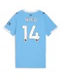 Billige Manchester City Nico Gonzalez #14 Hjemmedrakt Dame 2025-26 Kortermet